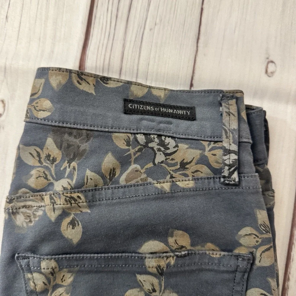 Citizens of Humanity Rocket High Rise Skinny Jeans Floral Print Size‎ 26 Women's
